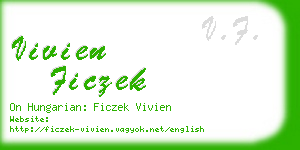 vivien ficzek business card